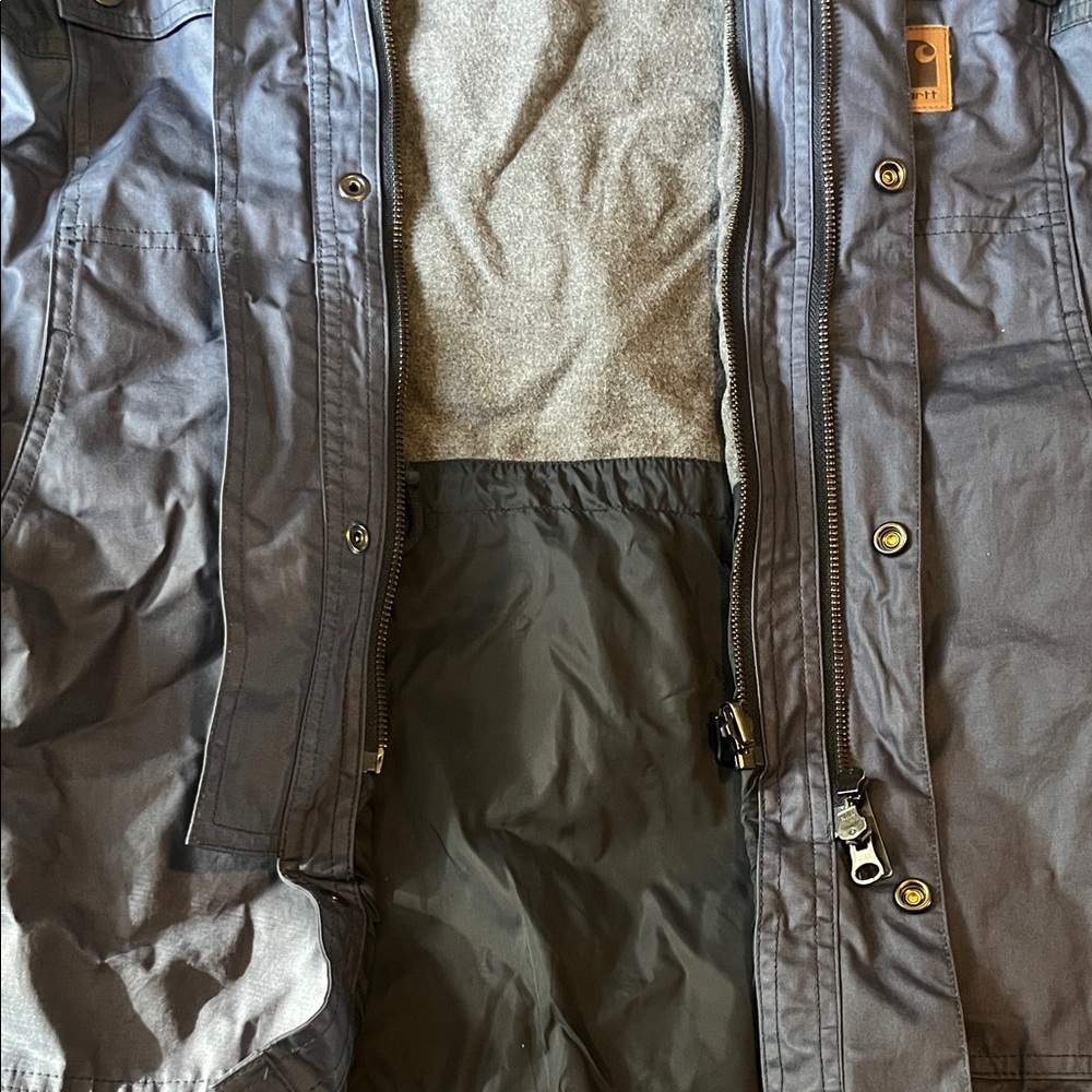 Carhartt Waxed Roy Jacket - Navy Blue - Picture 7 of 7
